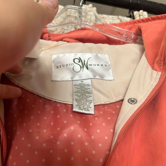 Studio Works ladies 1x peach/coral jacket - Picture 5 of 9